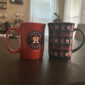 Houston Astros coffee cups x2